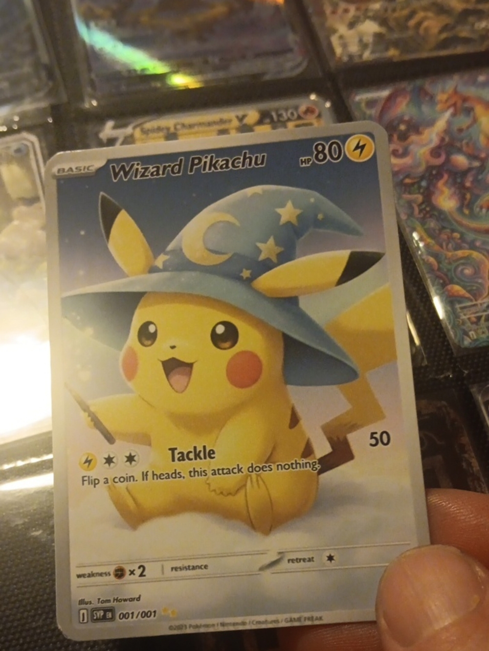 Wizard Pikachu Card - Blue